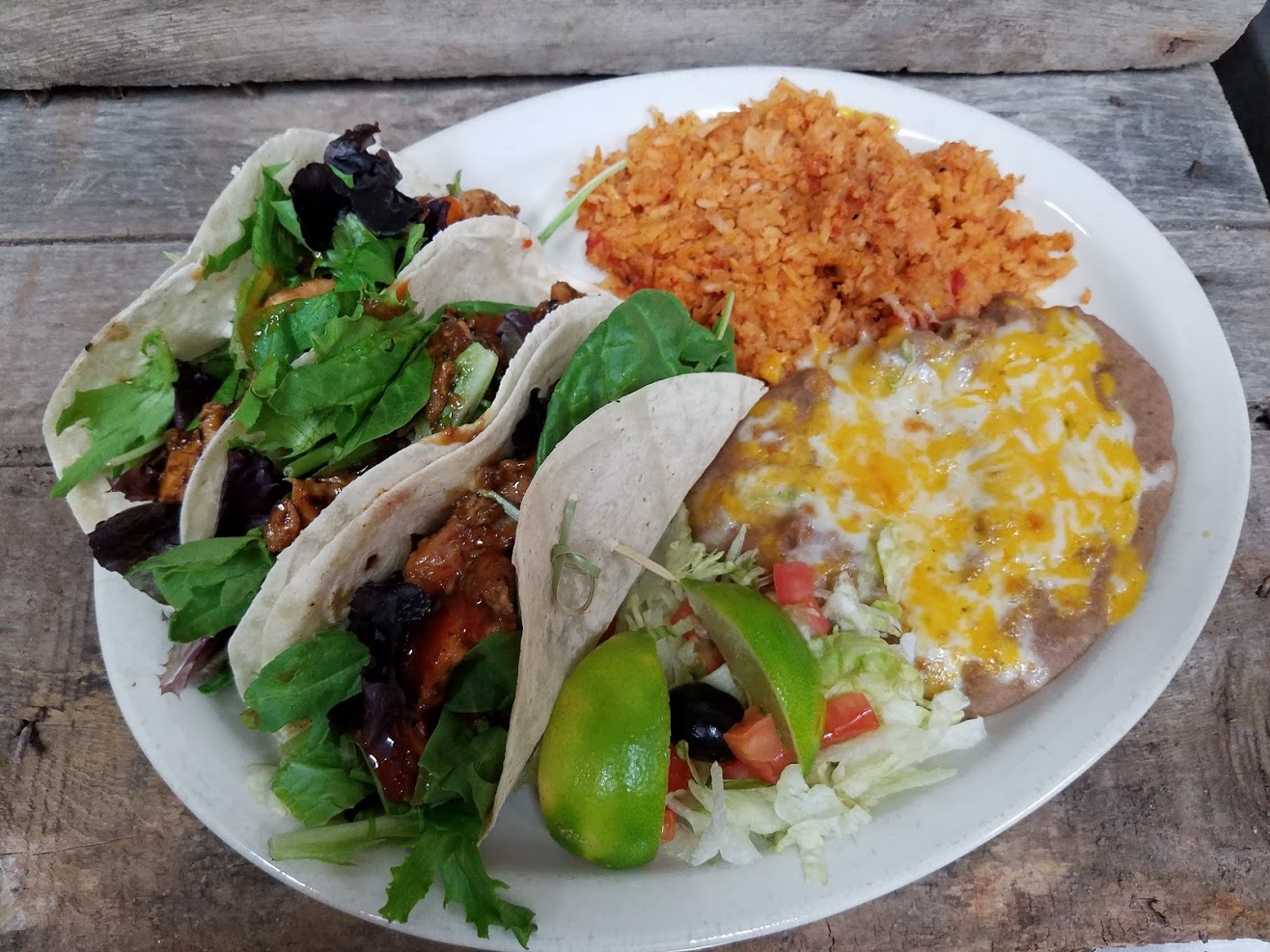Tiki tacos menu